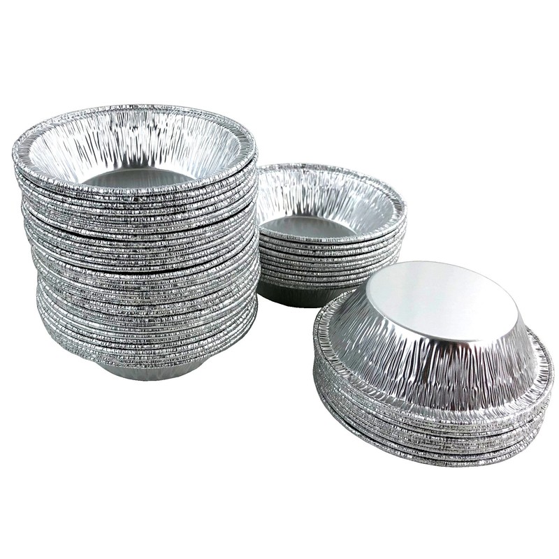 pactogo 3" Disposable Aluminium Foil Tart Pans Mini Silver Baking