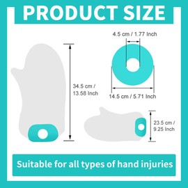 InteDesign Hand Cast Cover, Waterproof Cast Cover Hand, Cast Cover Hand, Plaster Cast Waterproof Cover Hand for Showering, Reusable Cast Protectors, Soft Comfortable Hand Cast Cover for Wrist, Finger