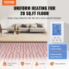 Electric Radiant In-Floor Heating Mat 20 Sq Ft Plastic 1000W