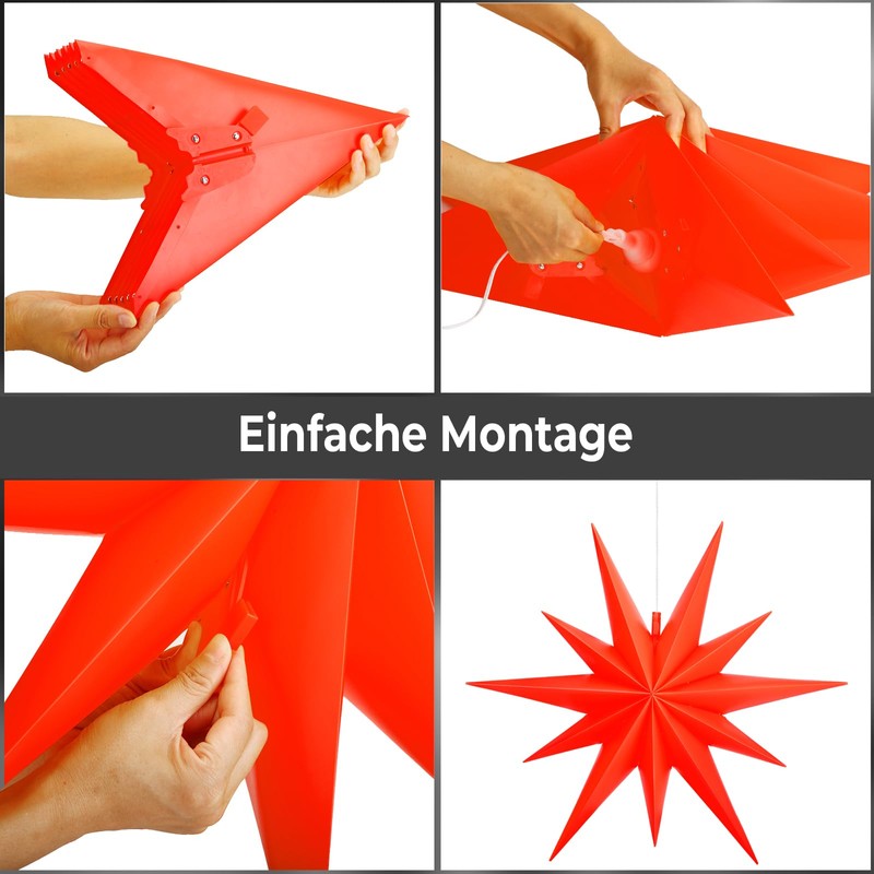 OVILUM 2D Star 57cm (Red)