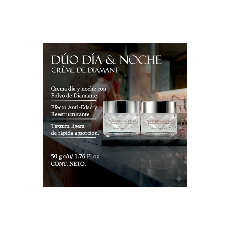 Marie Argan Jour Diamant Crema Facial Día Hidratante Hialuronato Sodio