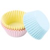 WILTON(ウィルトン) ベーキングカップ ライトピンク、ライトイエロー、ライトグリーン 5.0cm ペーパーカップ 415-394 75個セット
