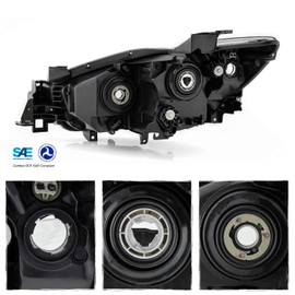 AKKON - Fits 2013 2014 2015 2016 Mazda CX-5 [Halogen Type] Projector Chrome Clear Headlight Right Passenger Side