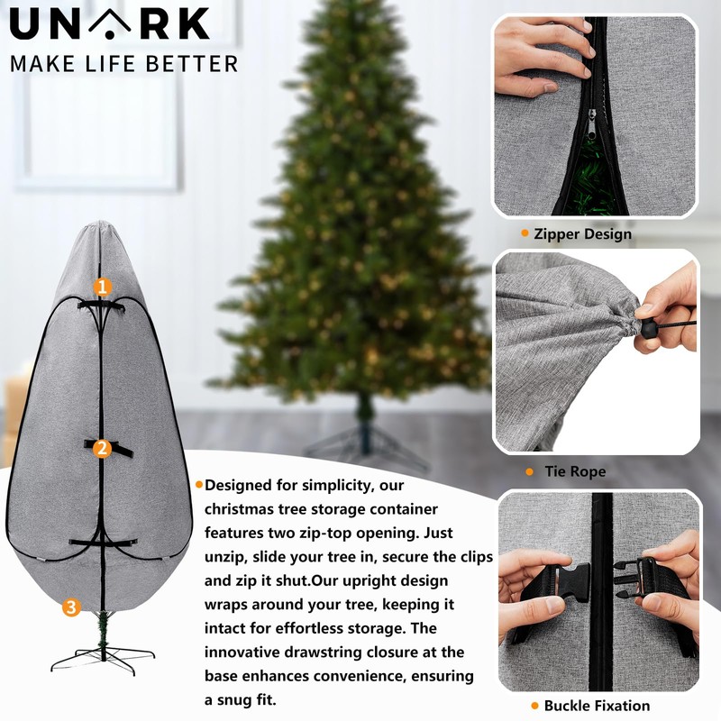 Upright Christmas Tree Storage Bag 7.5 Ft, Artificial Christmas Tree