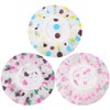 3pz Gorra de Baño Impermeabile Gorros de Ducha para Mujer,