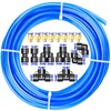 ERGAOBOY Blue 10M Polyurethane PU Air Hose Pipe Kit, 8mm