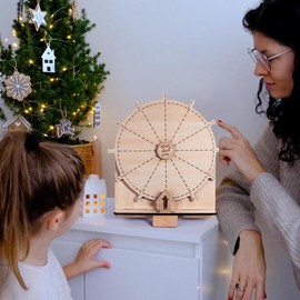 Wedding Game Spinning Wheel – Erasable Tabletop Prize Wheel with Stand, Spin The Wheel Game for Engagement Party, School Events, Family Games, Baby Shower