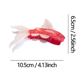 Fantasy Koi Fish Hair Clip,Cute Fish Acetate Claw Clips,Big Hair Clips for Women,Red