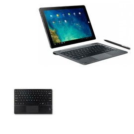 BoxWave Keyboard Compatible with Chuwi Hi10 Tablet - SlimKeys Bluetooth Keyboard with Trackpad, Portable Slim TouchPad - Jet Black