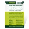 Organic Boston Pickling Cucumber Seeds - USDA Organic, Non-GMO, Open