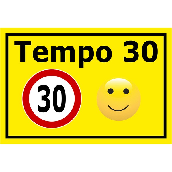 Melis-Folienwerkstatt Sign - Tempo 30-30 x 20 cm | 3