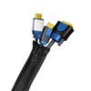 LogiLink KAB0082 Cable Sleeve with Zip, Diameter 30 mm, Colour: