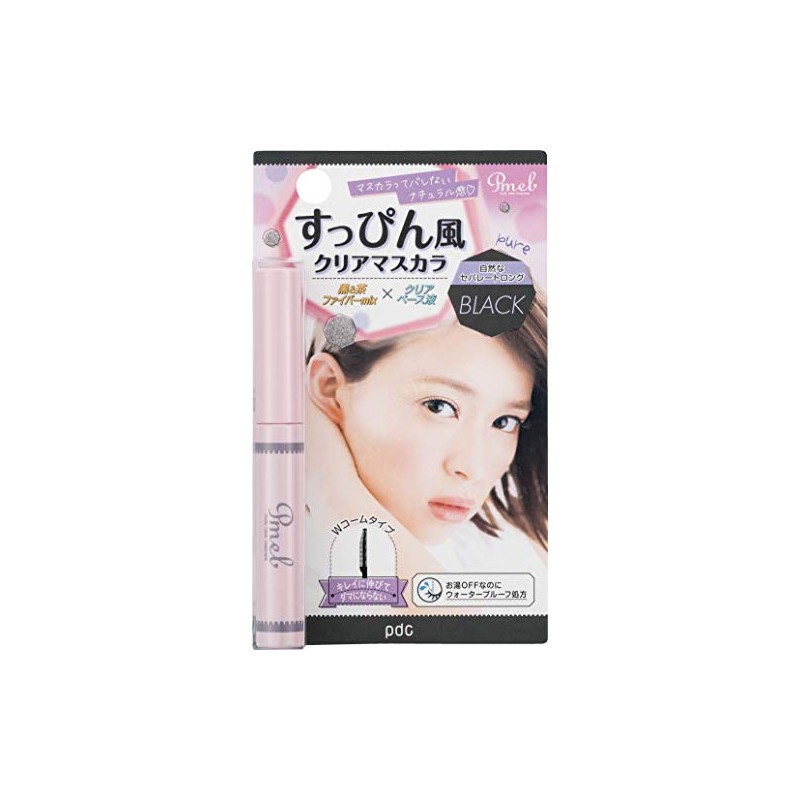 ピメル すっぴん風クリアマスカラ クリアブラック