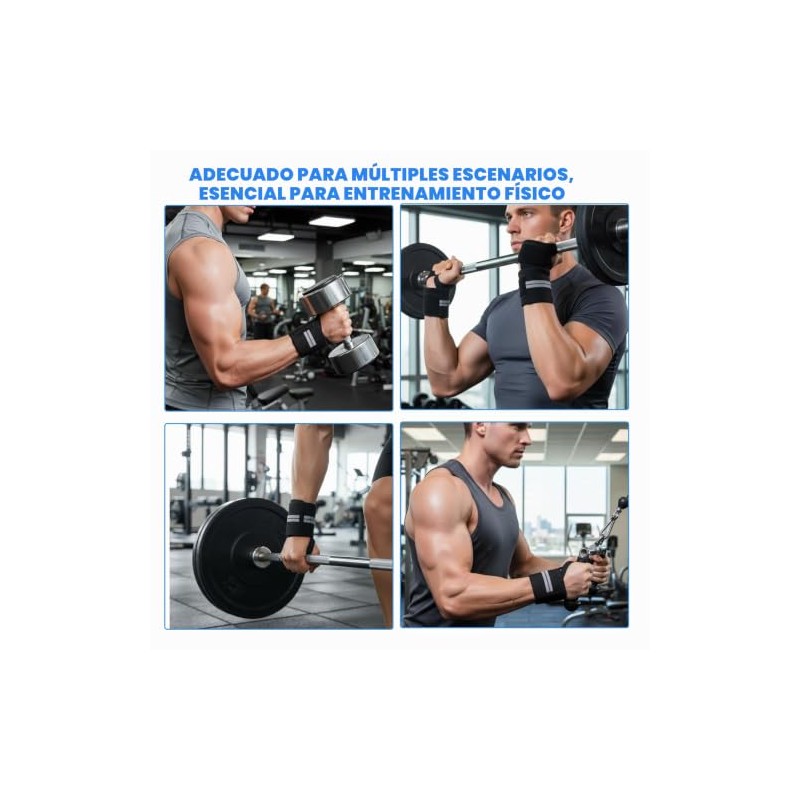 2 Par Muñequeras Gym, Muñequeras Deportivas para Hombres