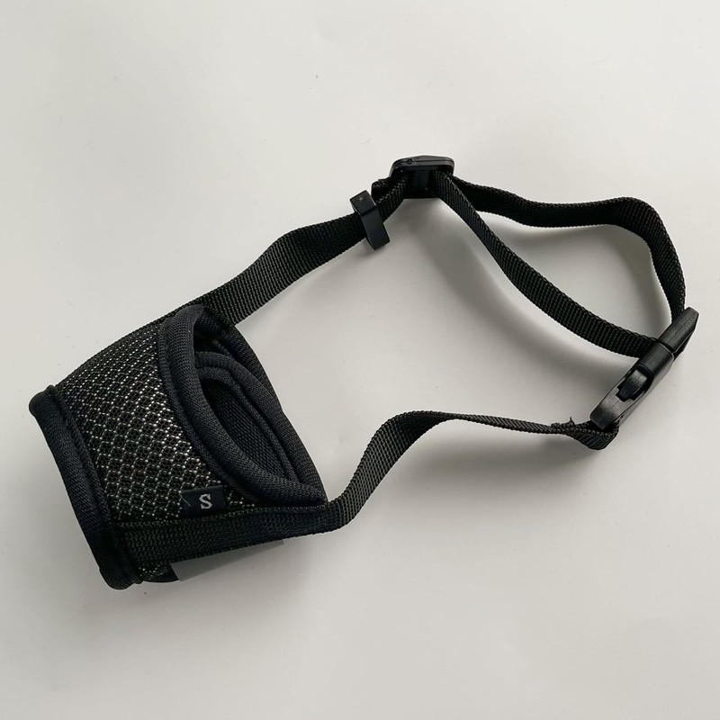 Dog Muzzle Breathable Mesh and Durable Nylon with Adjustable Loop