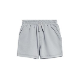 Colored Organics Baby and Kids Unisex Organic Cotton Dane Shorts - Mist Cotton 6-12M