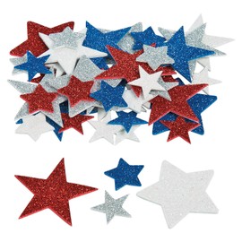 Fab Foam Adhesive Glitter Star Shapes - Crafts for Kids and Fun Home Activities