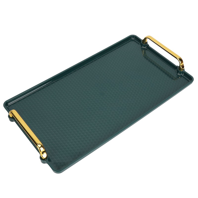 Large Handle Tray Double Ear Plastic Tray Rectangular Stable Multifunctional