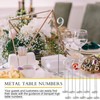 Therwen 20 Pcs Metal Table Numbers 1-20 Table Numbers for