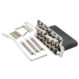 Wilkinson 54mm 6 Screw Vintage Tremolo Bridge Steel Block for USA Vintage Strat and Japan Strat Electric Guitar, Chrome