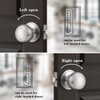 Probrico Colonial Style Passage Door Knobs Brushed Nickel Door Handle