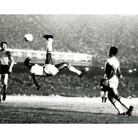 MiscSport Collectibles World Renown Soccer Great Pele Scoring on a Bicycle Kick - 16"x20" Photo