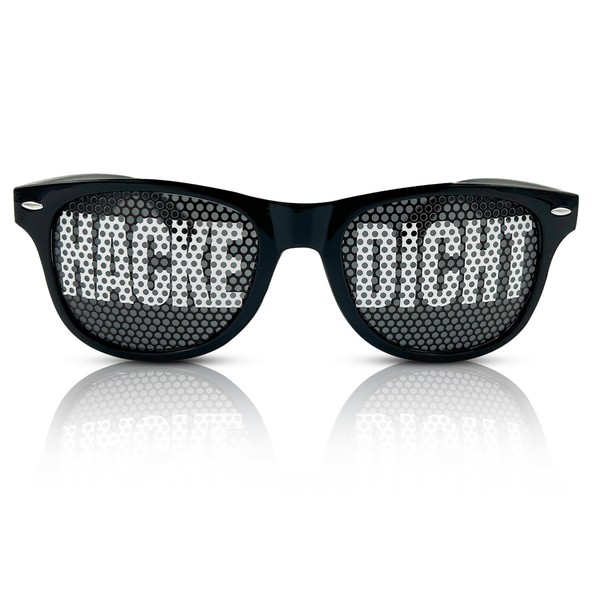 Lieblingsmensch Party Sunglasses with Motif | Hook Proof | Black