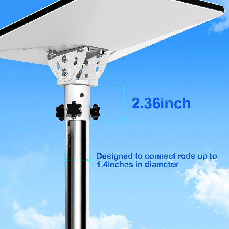 Starlink Mini Mount Kit - Pipe Adapter, No-Tool 360° Rotation