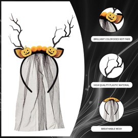 Mr.Workabee Banderas de Halloween para Las Mujeres y los Niños, Sombrero de Bruja Variado Banderas de Cabeza Cosplay Disfraz de Fiesta Accesorios de Vacaciones