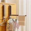 Foldable Over The Door Drying Racks for Laundry, Retractable Hooks