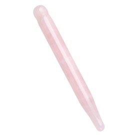 Crystal Massage Wand, Crystal Jade Scraping Massage Tool, Rose Quartz Acupressure Stick for Face Body Trigger Point Treatment(Rose quartz)