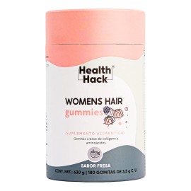 Womens Hair Colageno En Gomitas | 180 Gummies Para 3 Meses Sabor Fresa