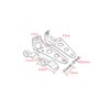 Motorcycle Light Stay, Front Fork Diameter 1.4 - 1.7 inches