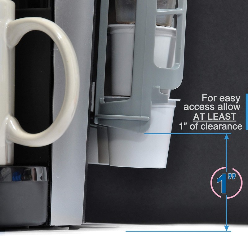 STORAGENIE Coffee Pod Holder Side Mount K Cup Pods Dispenser
