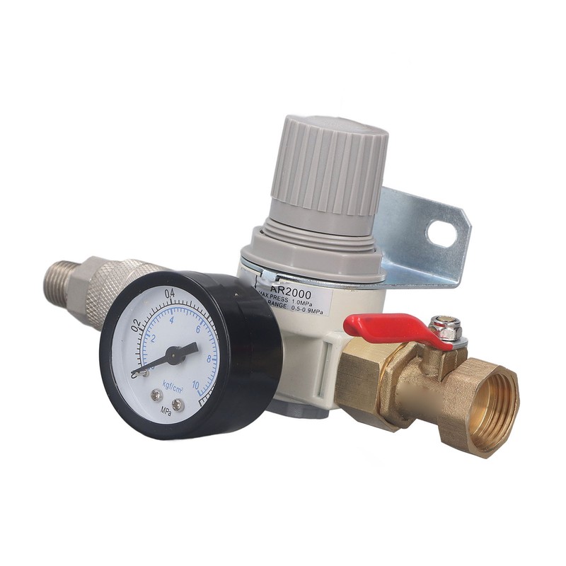 Air Compressor Replacement Pressure Regulator AR2000 1/2 Inch NPT Air