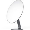 NEZZOE Oval Makeup Mirror for Desk, 12 Inch Frameless Metal
