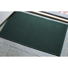 M+A Matting - 280590023 WaterHog Fashion Commercial-Grade Entrance Mat, Indoor/Outdoor Charcoal Floor Mat 3' Length x 2' Width, Evergreen by
