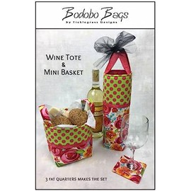 Bodobo Bags Wine Tote & Mini Basket Pattern, None