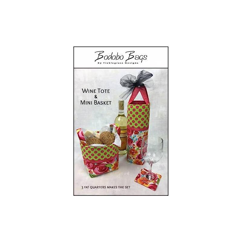 Bodobo Bags Wine Tote & Mini Basket Pattern, None