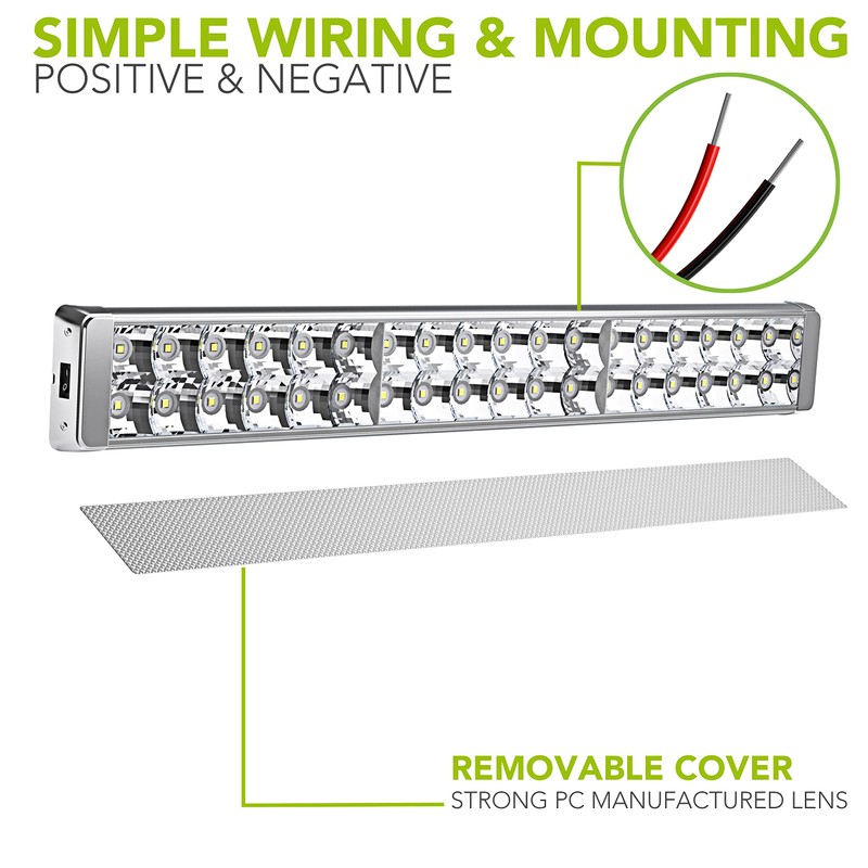 Leisure LED RV LED Ceiling Light Fixture with ON/Off Switch
