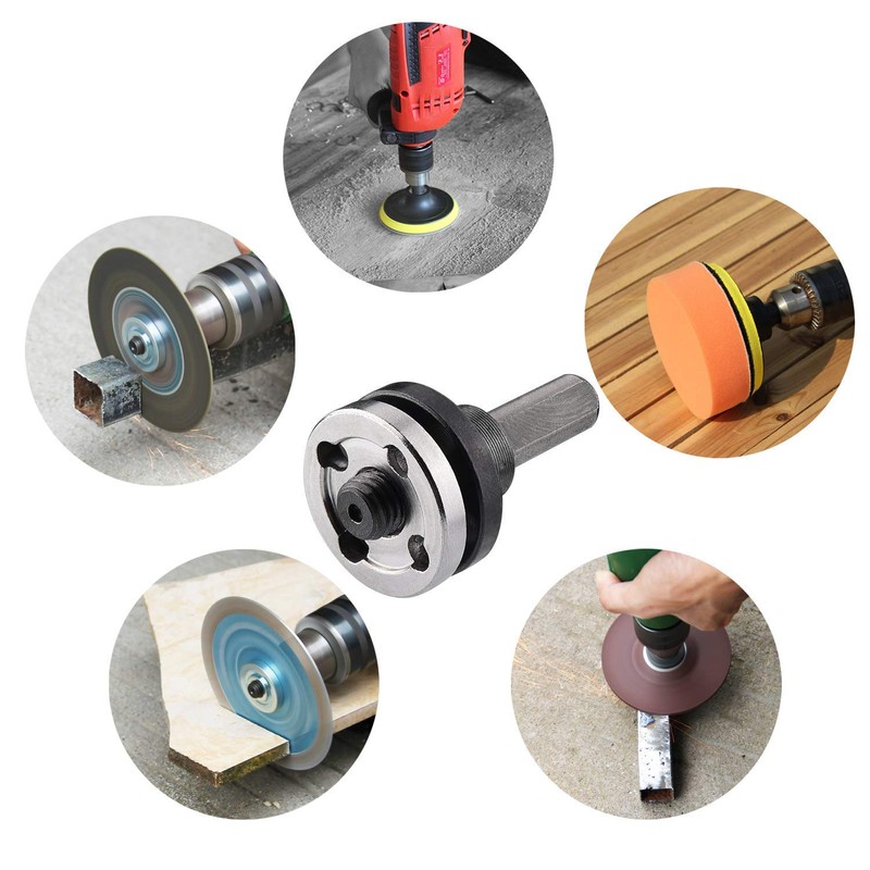 JIZZU 8Pcs Angle Grinder Extension Rod Converter Set with Spanner,