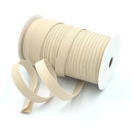 Craft Cult 12mm Plain Double Fold Bias Binding Tape - 25 Metre Roll (129 - Beige)