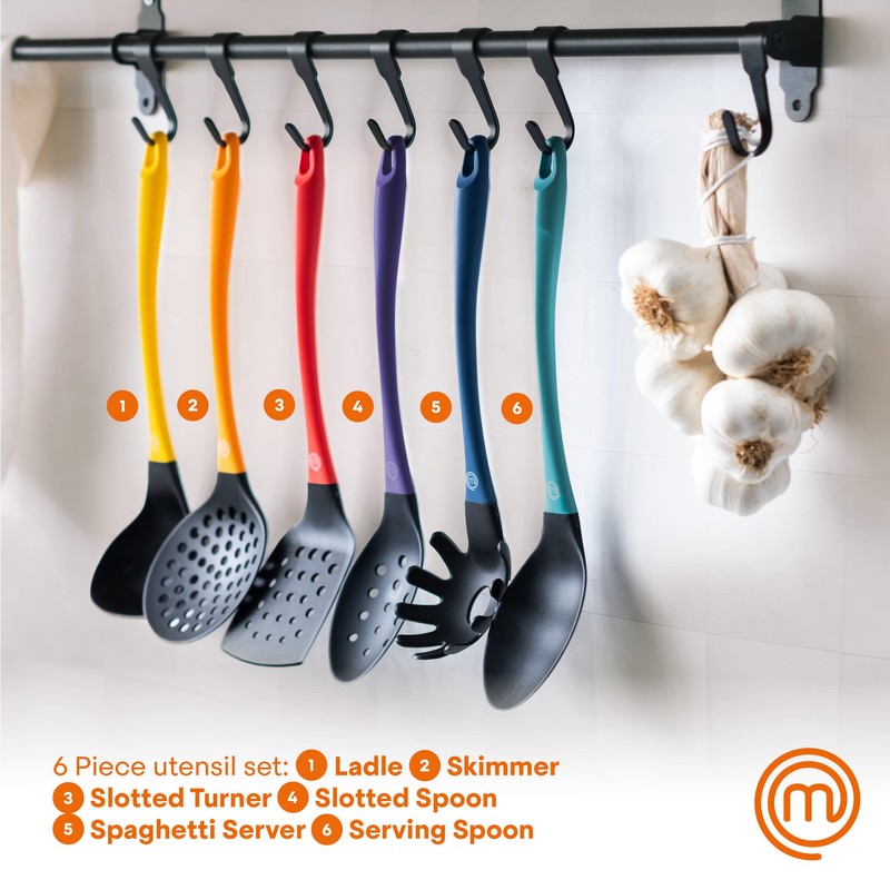 MasterChef Kitchen Utensils Set, 6 Piece Cooking Tools Made From