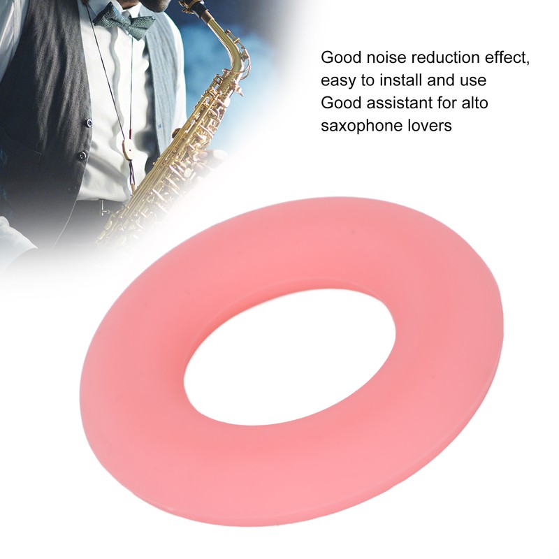 Saxophone Mute Alto Sax Tone Filter Silicone Bell Protective Ring