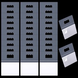 30 Pack Adhesive Picture Hangers, Mabor Plastic Picture Hangers Without Nails Clear Foamboard Hanger No Nail Sawtooth Picture Hangers Stick on for Back of Frames