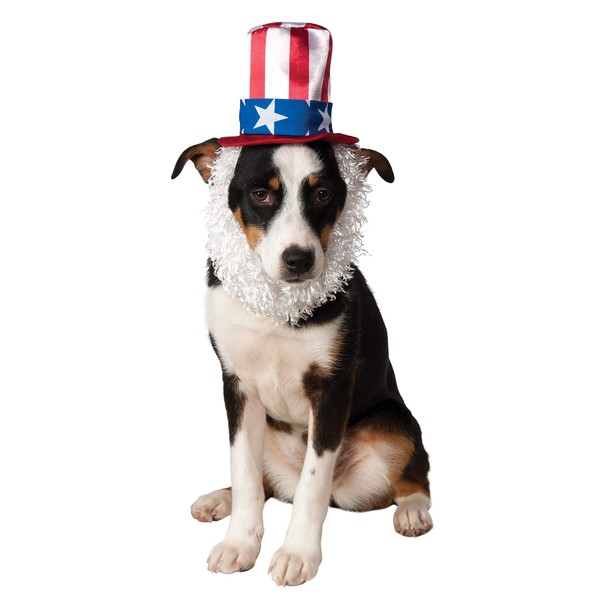 Rubies Uncle Sam Hat with Beard for Pets