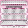 12.5x12.5 Inch Slotted Quilting Ruler with 45°/60° Multi-Angle, Non-Slip Grips