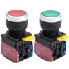 APIELE 22mm Momentary Push Button Switch Metal Head Plastic Body