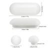 Lotsdonxia Toilet Seat Bumper Set – Noise Dampening Plastic Buffer