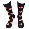 Urban-Peacock Men's Novelty Socks - Multiple Patterns! (Donuts - Black,